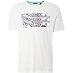Camisetas deportivas orgánicas blancas de algodón manga corta con logo O'Neill talla XS de materiales sostenibles para hombre 