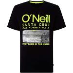 Camisetas orgánicas negras de algodón de manga corta manga corta con logo O'Neill talla S de materiales sostenibles para hombre 