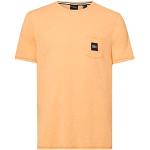 Camisetas deportivas orgánicas naranja de algodón manga corta con cuello redondo O'Neill talla XS de materiales sostenibles para hombre 