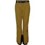 Pantalones ajustados amarillos de poliester rebajados O'Neill talla S de materiales sostenibles para mujer 