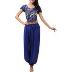Disfraces azul marino de poliester de indio transpirables talla M para mujer 