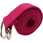 Cinturones rosas de lona con hebilla  informales trenzados con trenzado talla L para mujer 