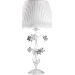 Lámparas blancas de metal de mesa de carácter romántico 