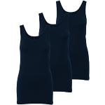 Camisetas largas azul marino de algodón sin mangas ONLY talla S para mujer 