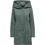 Abrigos verdes de poliester con capucha  rebajados Clásico ONLY talla XS para mujer 