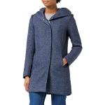 Abrigos azules de poliester con capucha  rebajados Clásico ONLY talla XL para mujer 