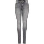Jeans pitillos grises de denim rebajados ONLY Blush talla S para mujer 