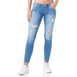 ONLY Onlcoral SL SK Des Box Dnm Jeans, Mezclilla De Color Azul Claro, 28W x 32L para Mujer