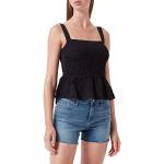 ONLY Onlnova Lux Strap Rochelle Top Solid PTM Camiseta, Negro, M para Mujer
