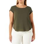 Camisetas verdes de manga corta rebajadas sin mangas con cuello redondo ONLY talla XL para mujer 