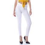 Pantalones ajustados blancos de poliester rebajados de verano ONLY talla XL para mujer 