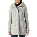Ropa gris de lana de invierno  ONLY Onlsedona talla XS para mujer 