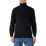 Jerséis negros de jersey de punto manga larga con cuello alto de punto Only & Sons talla L para hombre 