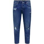 Vaqueros y jeans azul marino de denim ancho W31 Only & Sons Onsavi rotos para hombre 