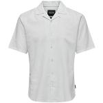 Camisetas blancas informales Only & Sons talla S para hombre 