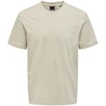 Camisetas orgánicas de algodón de manga corta con cuello redondo Only & Sons talla XS de materiales sostenibles para hombre 