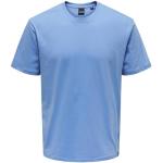 Camisetas azul marino de algodón de manga corta Only & Sons talla M para hombre 