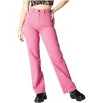 Jeans rosas de denim de corte recto rebajados de verano ancho W26 largo L32 ONLY para mujer 