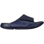 Zapatos deportivos azul marino de goma de verano con velcro con shock absorber para mujer 