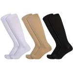 Opopark 3 pares de calcetines de compresión para mujeres y hombres, circulación médica de 20 a 30 mmhg, calcetines de vuelo, medias de compresión alta hasta la rodilla para enfermeras atléticas,