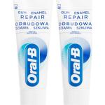 Oral B Gum & Enamel Repair Gentle Whitening pasta de dientes suave con efecto blanqueador 2 x 75 ml