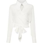 Blusas blancas de seda de manga larga manga larga MAZZARELLI talla 3XL para mujer 