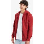 Sudaderas rojas de algodón con capucha y cremallera rebajadas con logo LEVI´S talla M para hombre 