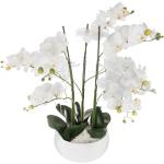 Flores artificiales blancas de cerámica floreadas 