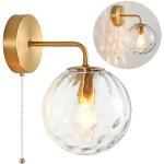 Lámparas doradas de metal de cristal modernas 