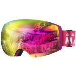 Gafas rosas de snowboard  para mujer 