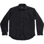 Camisas negras de algodón de manga larga tallas grandes manga larga Balenciaga para hombre 