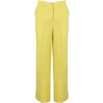Pantalones amarillos de lino de lino P.A.R.O.S.H. talla L para mujer 