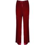 Pantalones acampanados rojos de terciopelo P.A.R.O.S.H. talla L para mujer 