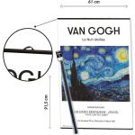 Pósters de música Van Gogh con acabado mate 