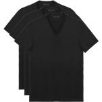 Camisetas negras de algodón de tirantes  manga corta con escote V Prada para hombre 