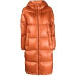 Abrigos naranja de poliamida con capucha  manga larga impermeables acolchados HERNO talla L para mujer 