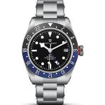 Relojes azules de acero de pulsera con GMT / Dual Tiempo Automático 24h informales para hombre 