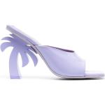 Zapatos morados de goma de tacón con logo Palm Angels talla 39 para mujer 
