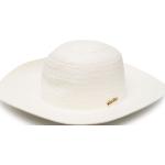 Sombreros blancos de paja de paja  rebajados con logo BORSALINO talla L para mujer 