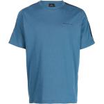 Camisetas azul marino de algodón de manga corta rebajadas manga corta con cuello redondo con logo Paul Smith Paul talla S para hombre 