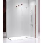 Panel fijo de ducha hasta 120 cm Perfil Oro Rosa - Fresh - Kassandra