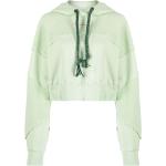 Sudaderas verdes de algodón con capucha rebajadas manga larga con logo Khrisjoy con trenzado talla L para mujer 
