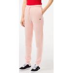 Pantalones rosas de algodón de chándal Lacoste talla L de materiales sostenibles para mujer 