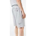 Pantalones cortos grises de algodón Lacoste con bordado talla XS para hombre 
