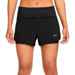 Shorts negros de running rebajados Nike Dri-Fit talla L para mujer 