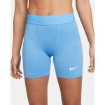 Pantalones cortos deportivos azules Nike Pro talla L para mujer 