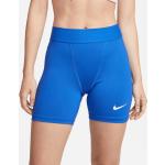 Pantalones cortos deportivos azules Nike Pro talla M para mujer 