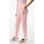Pantalones rosas de poliester de chándal con logo Lacoste para mujer 