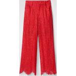 Pantalones tobilleros rojos de tencel Tencel de encaje Desigual Encaje talla XS para mujer 