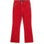 Pantalones tobilleros rojos de algodón Desigual talla XL para mujer 